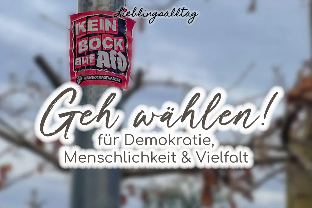 Geh wählen - für Demokratie, Menschlichkeit & Vielfalt!