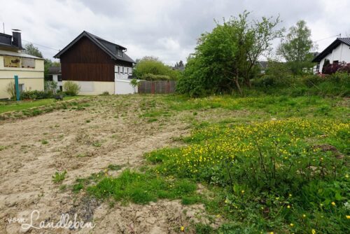 Unser Baugrundstück im Mai 2016