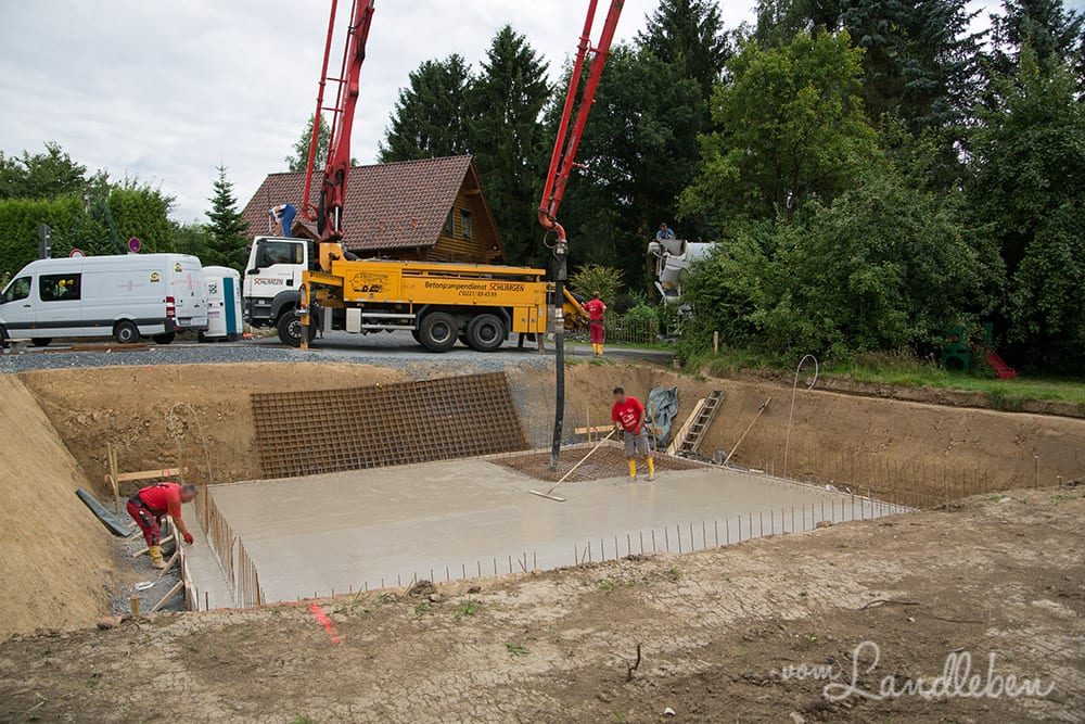 Kellerbau mit glatthaar - Projekt Hausbau