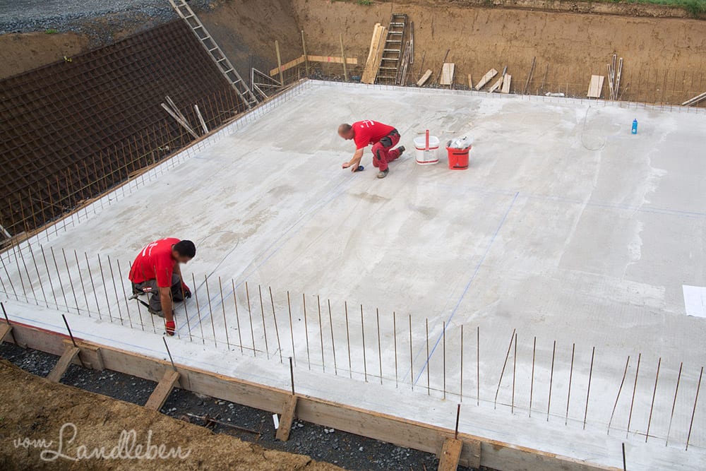 Kellerbau mit glatthaar - Projekt Hausbau