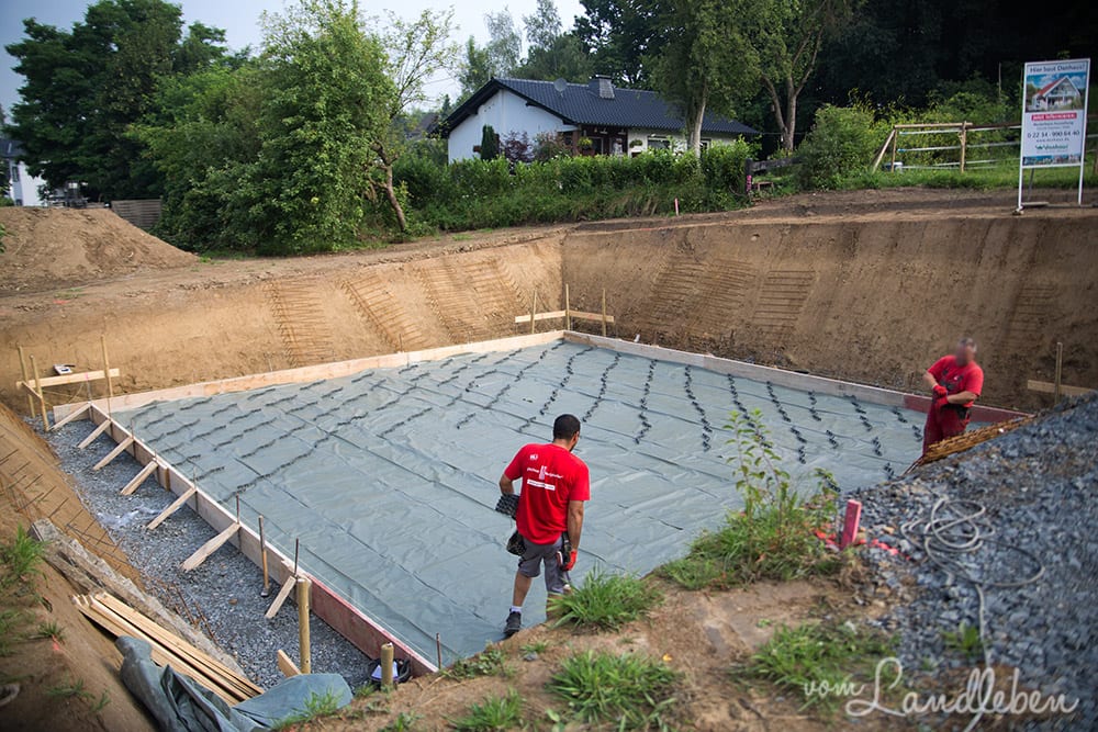 Kellerbau mit glatthaar - Projekt Hausbau