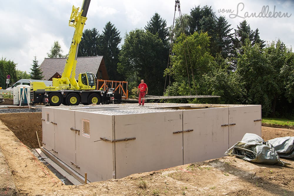 Kellerbau mit glatthaar - Projekt Hausbau