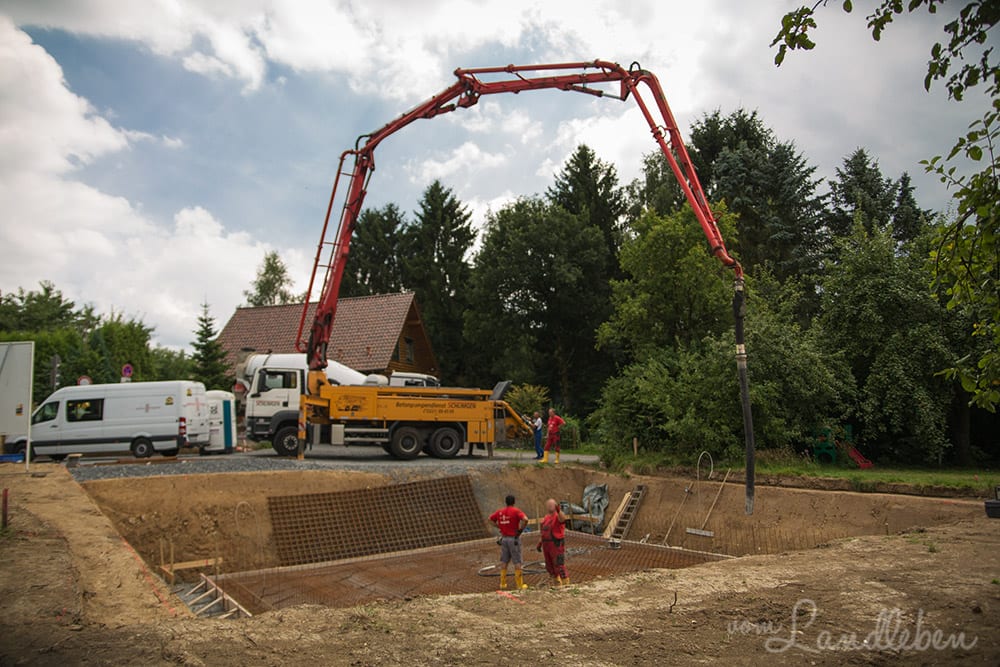 Kellerbau mit glatthaar - Projekt Hausbau