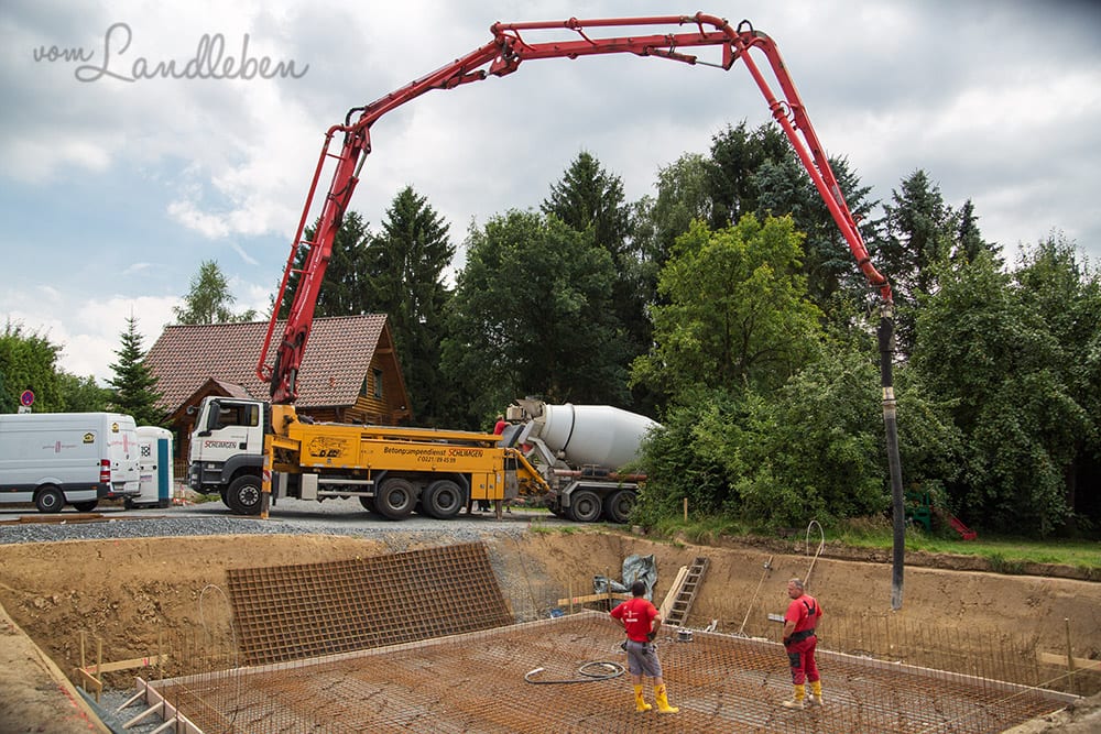 Kellerbau mit glatthaar - Projekt Hausbau