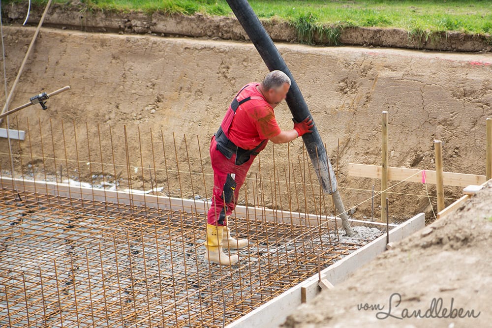 Kellerbau mit glatthaar - Projekt Hausbau