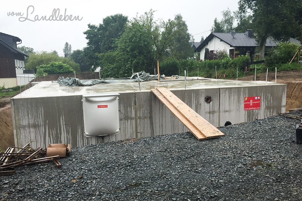 Kellerbau mit glatthaar - Projekt Hausbau