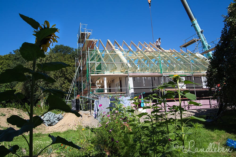 Tag 2 beim Hausbau mit Danhaus