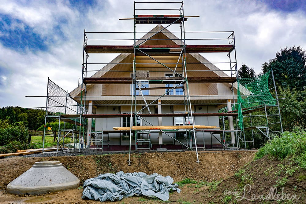 Hausbau mit Danhaus - unsere Baustelle im Oktober 2016