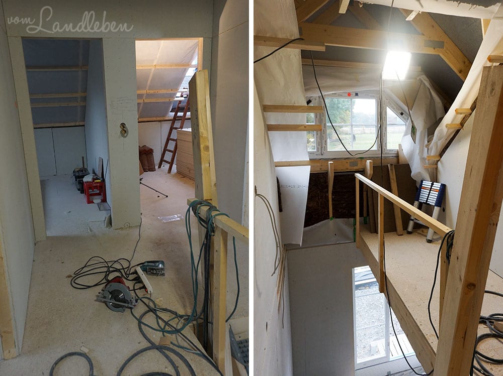 Der Flur im Dachgeschoss