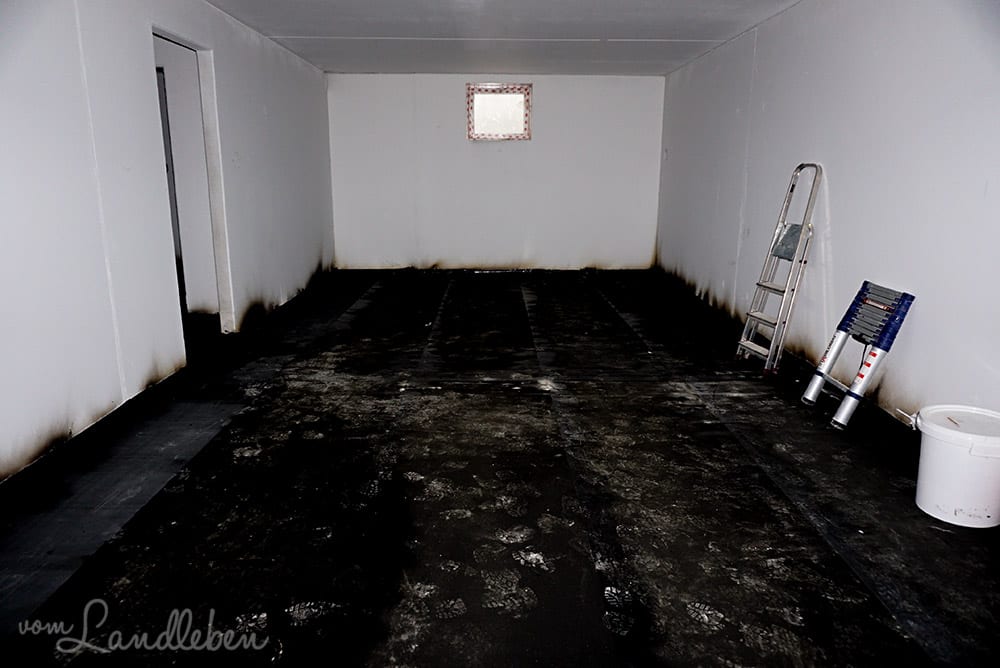 Hausbau mit Danhaus: Sohlabklebung im Keller