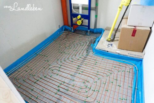 Fußbodenheizung im Danhaus