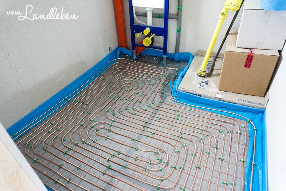 Fußbodenheizung im Danhaus