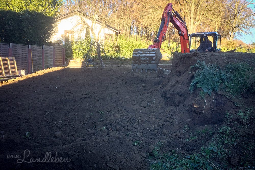 Erdarbeiten rund um unsere Baustelle