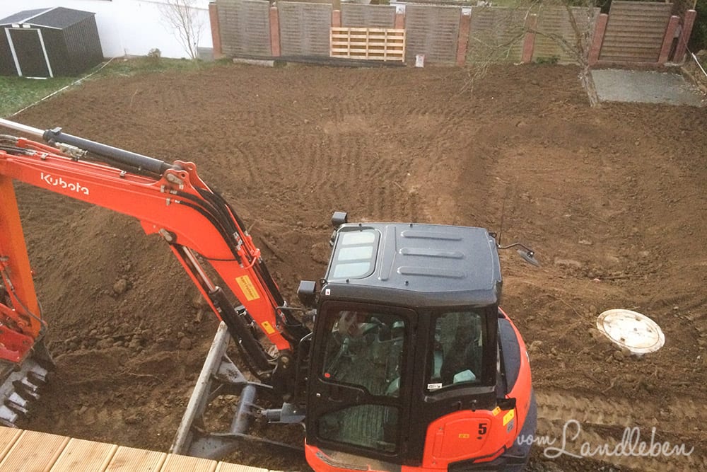 Erdarbeiten rund um unsere Baustelle