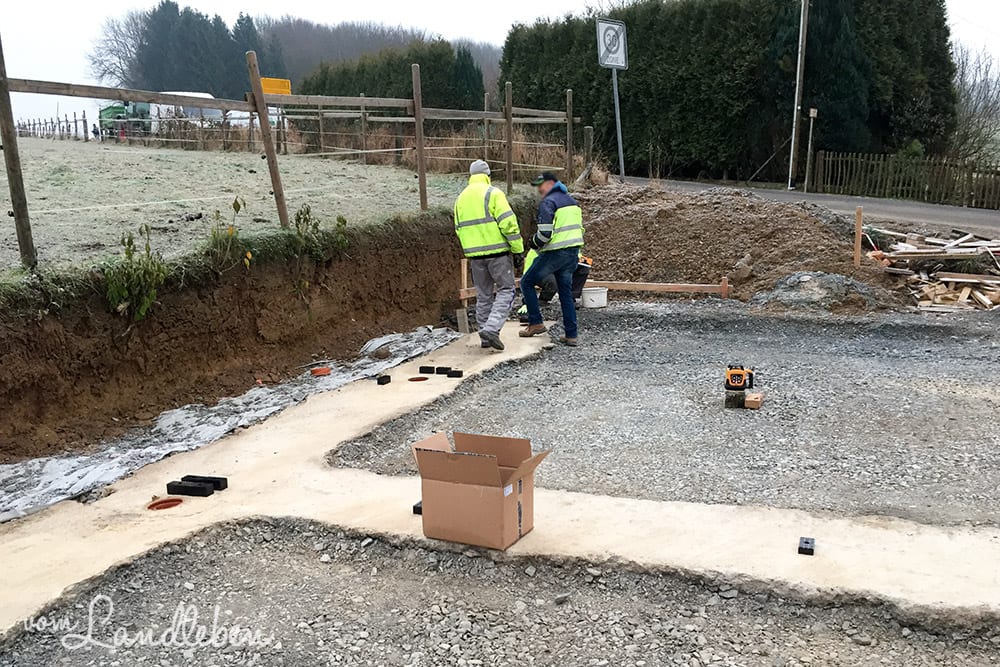 Lieferung der Garage von Zapf