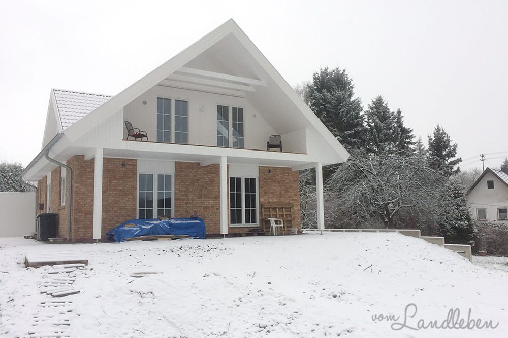 Unser Danhaus im Schnee