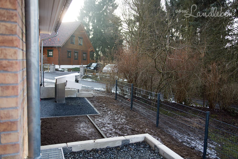 Gartenzaun um unser Danhaus: Doppelstabmattenzaun in Anthrazit