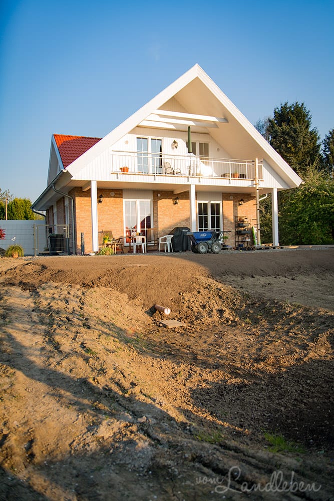 Vorbereitung für den Rasen