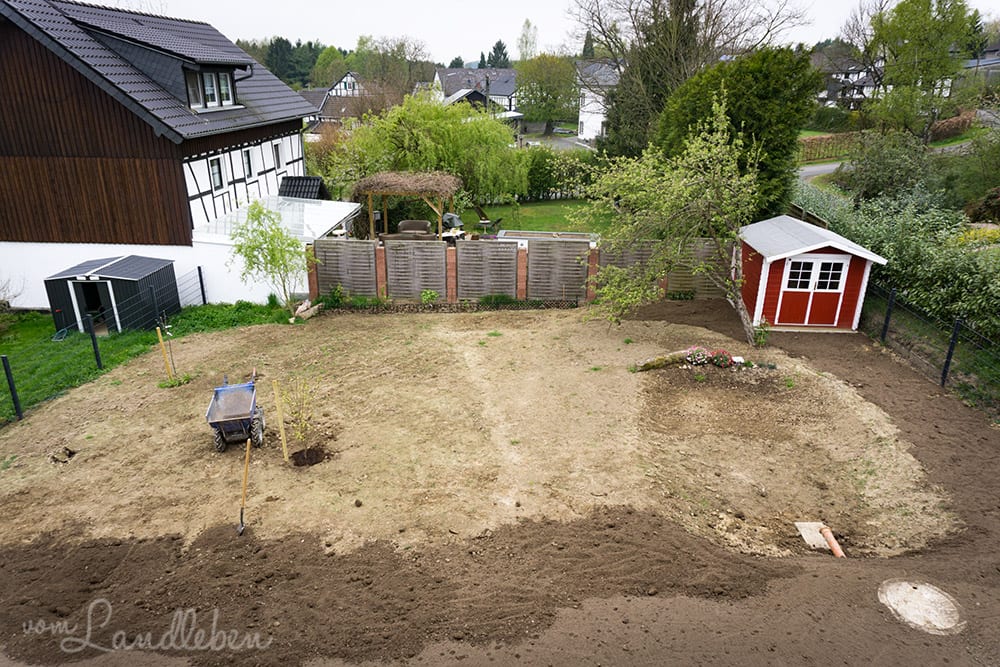 Vorbereitung für den Rasen