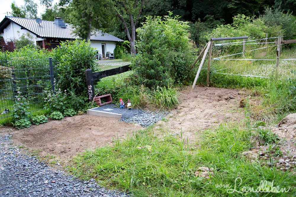 Die Urbarmachung des Mittelgartens