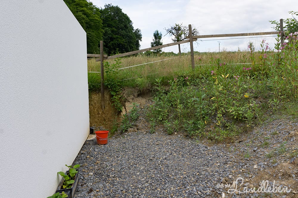 Der Mülltonnenstellplatz