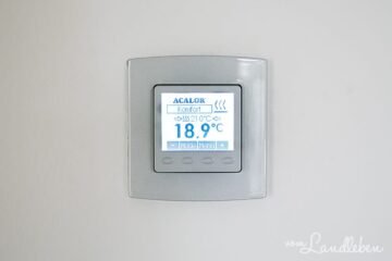 Raumthermostat unserer Fußbodenheizung