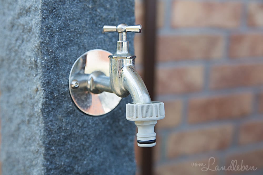 Gartenbewässerung mit unserer Zisterne