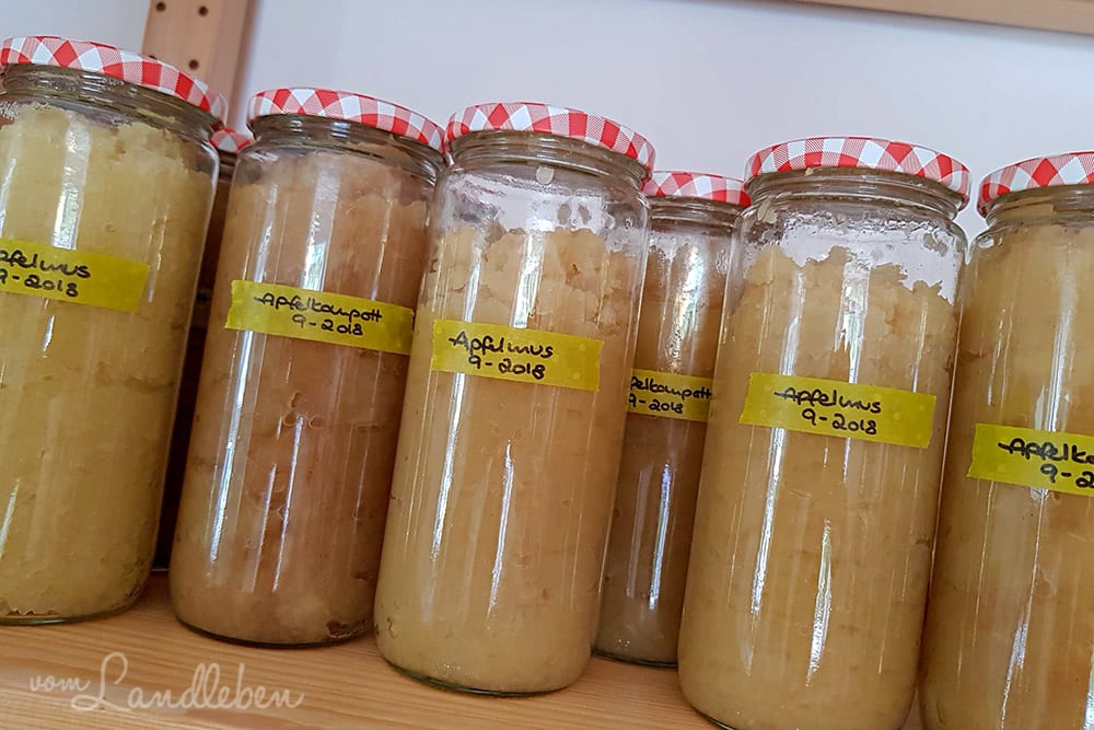 Apfelkompott einkochen