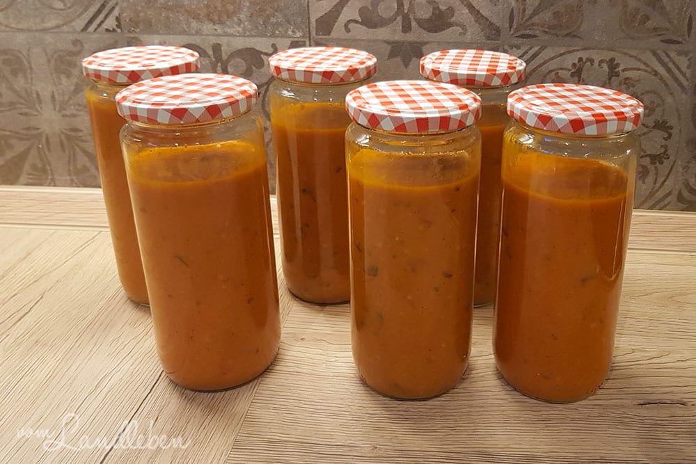 Tomatensoße einkochen