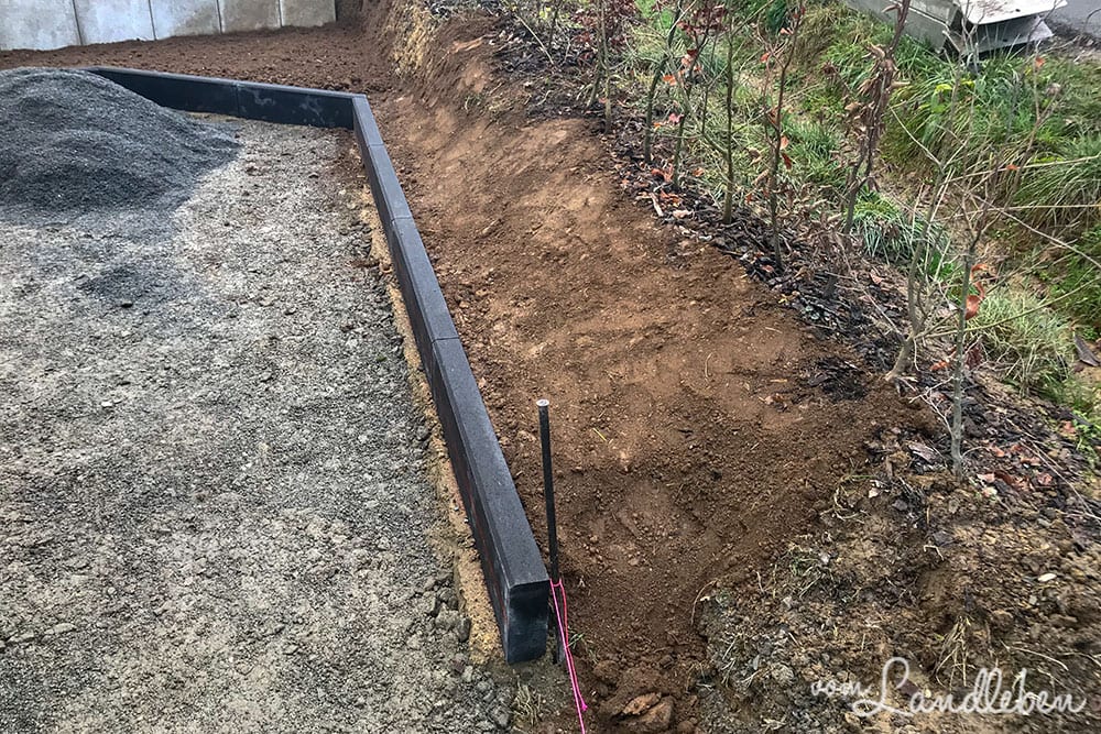 Das neue Beet im Heckengarten