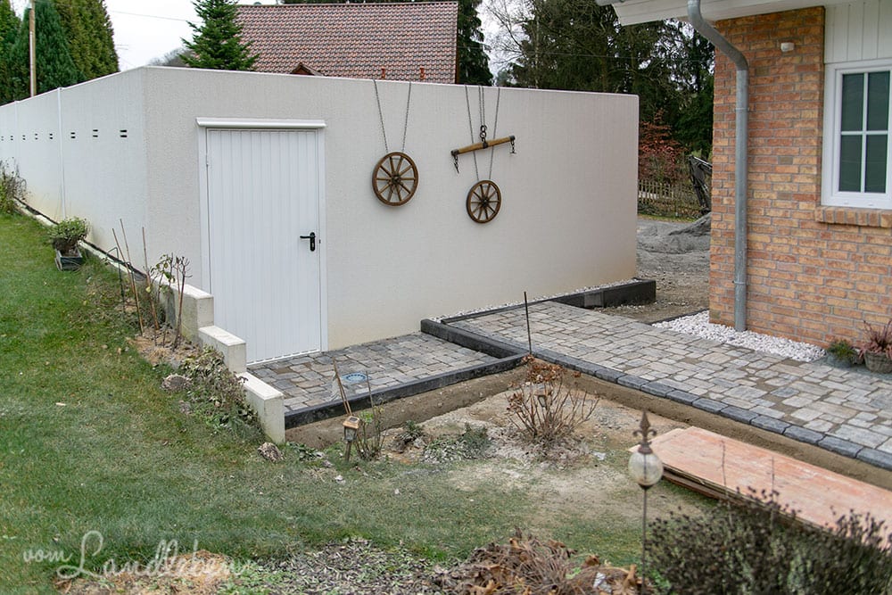 Pflastern: Weg an der Haustür