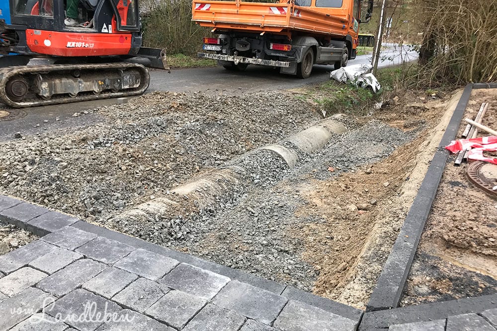 Pflastern: unsere Brücke