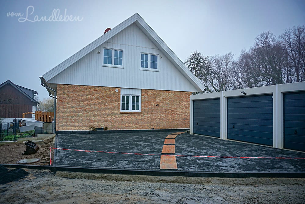 Pflastern auf dem Hof