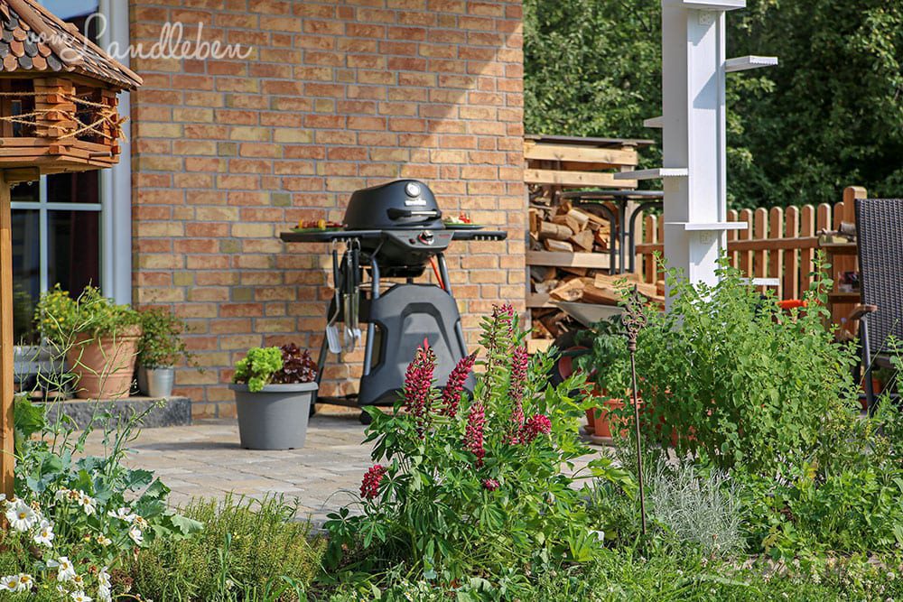 Unsere Terrasse im Juli 2019