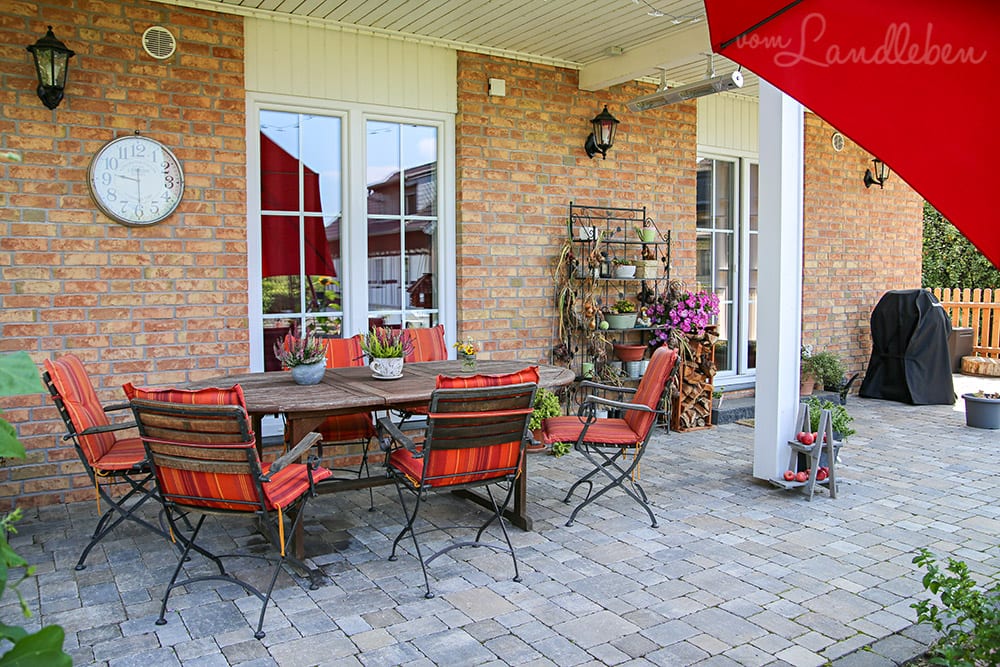 Terrasse im August 2019