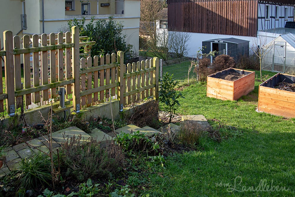 Garten im Januar 2020