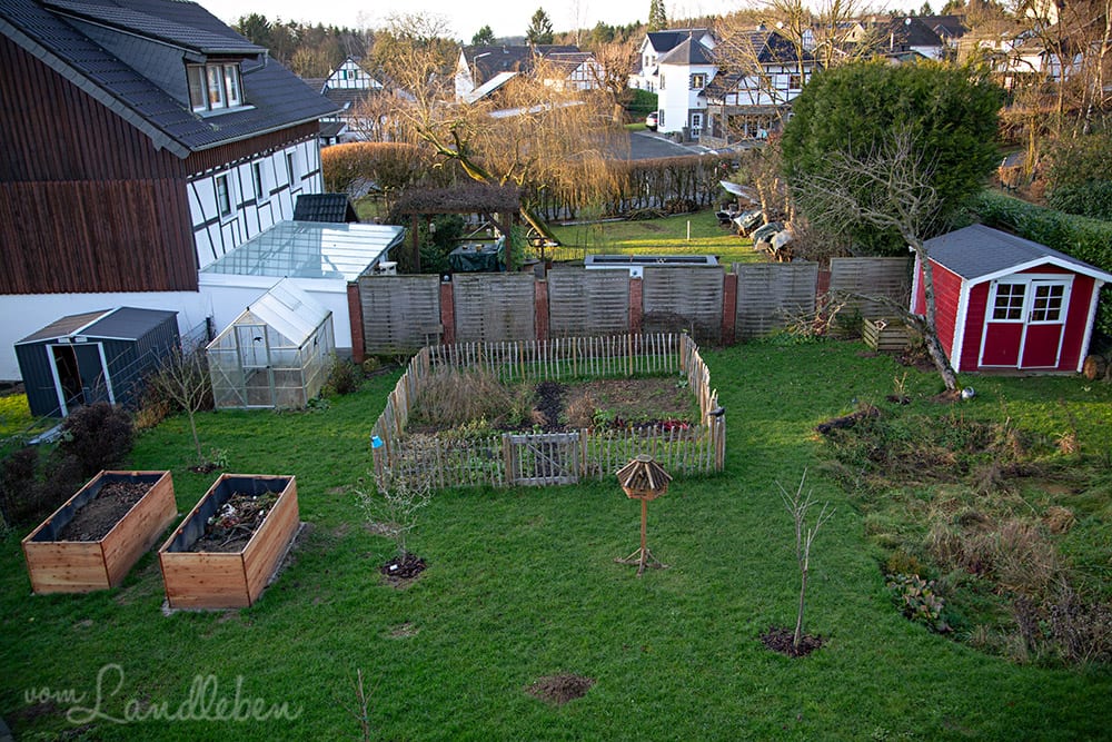 Garten im Januar 2020