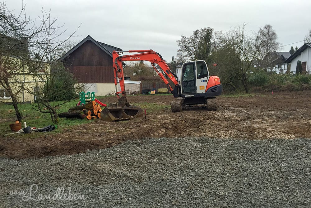 Unser Grundstück im Januar 2016