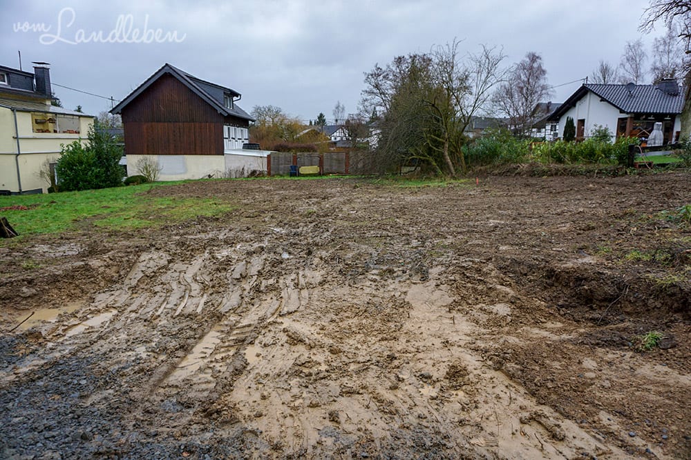 Unser Grundstück im Januar 2016