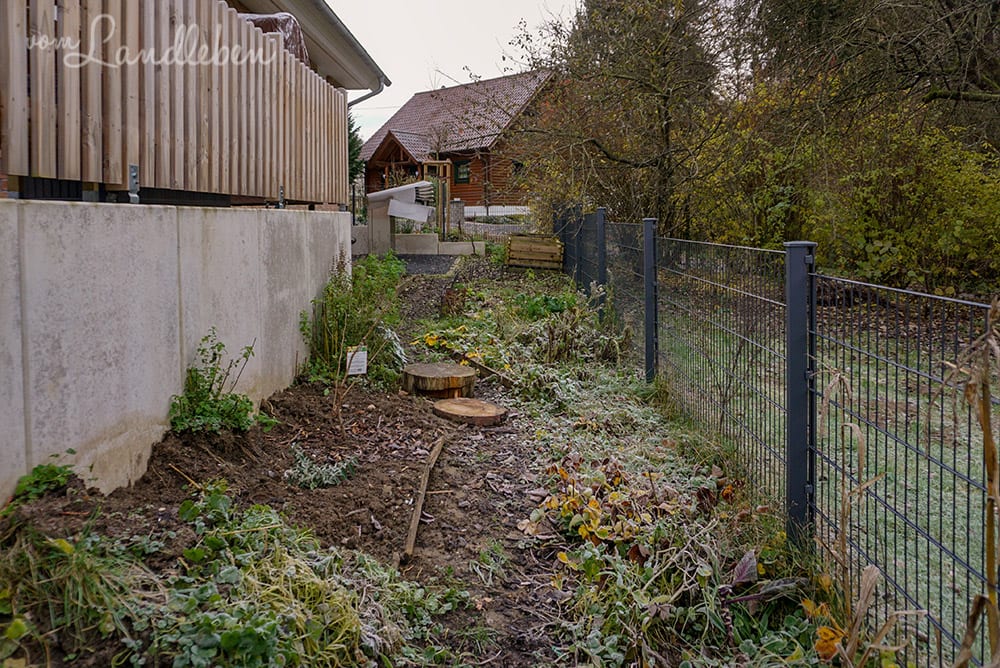 Der künftige Hühnergarten im Dezember 2019