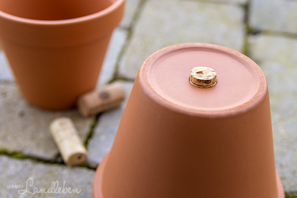 Ollas mit Korken abdichten