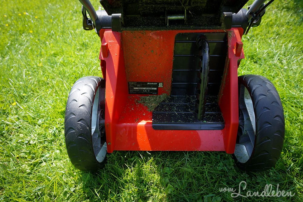 Mulchkeil am Einhell GE-CM 43 Akku-Rasenmäher