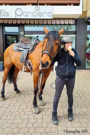 Ausritt zur Eisdiele