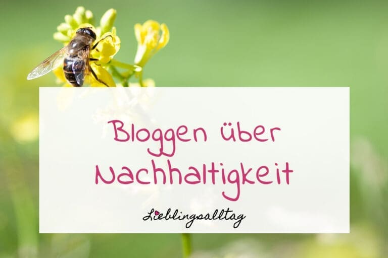 Bloggen über Nachhaltigkeit