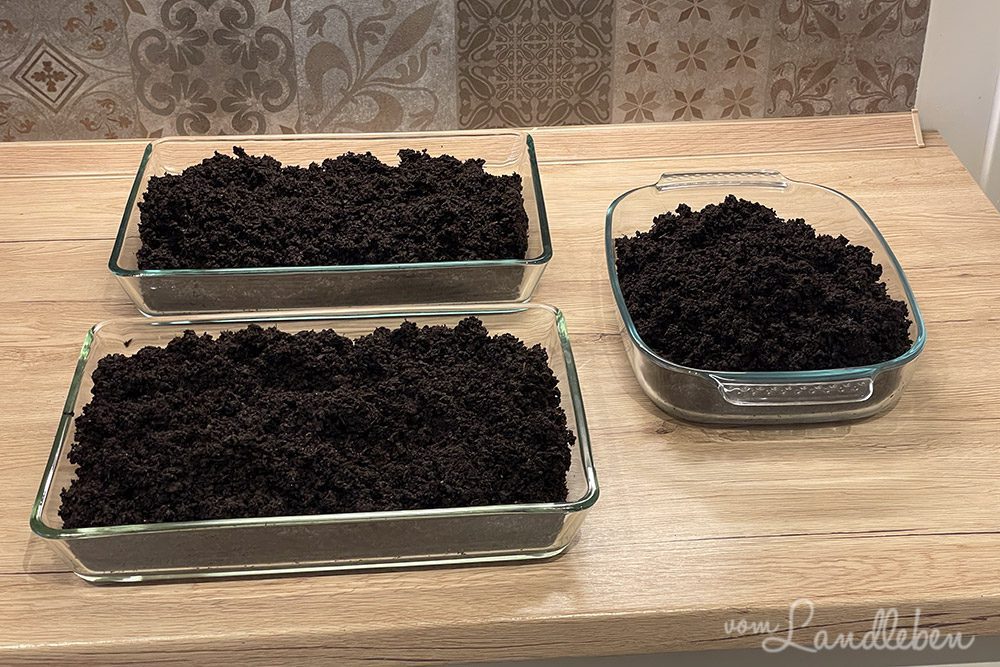 Anzuchterde dämpfen im Backofen