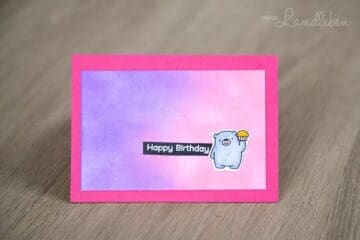 Happy Birthday - selbstgebastelte Geburtstagskarte