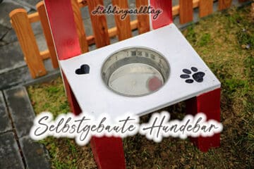 Selbstgebaute Hundebar