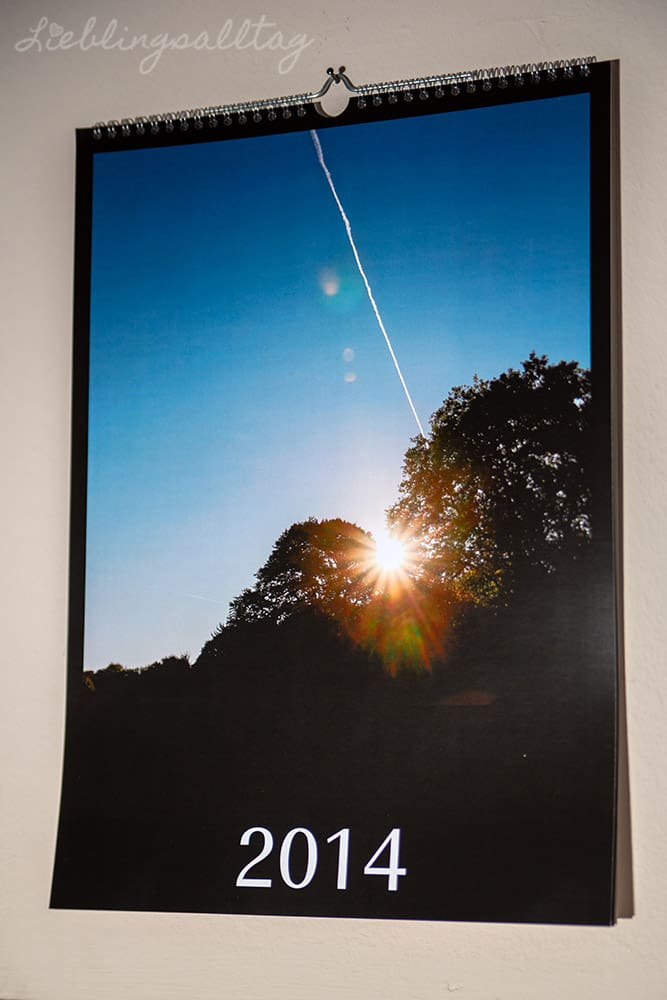 Selbstgestalteter Fotokalender von Cewe