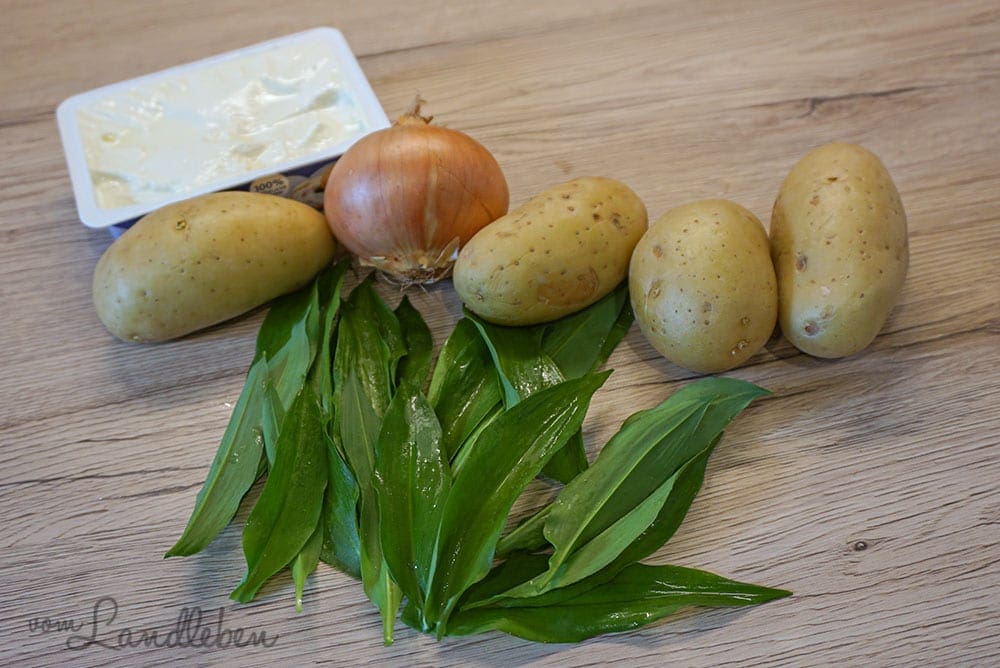 Zutaten für Bärlauch-Suppe