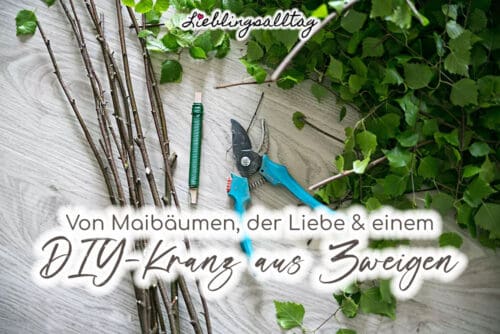 DIY-Kranz aus Zweigen